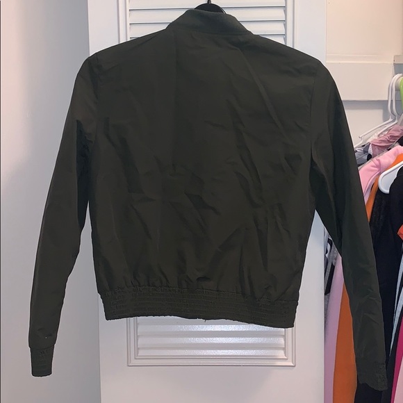 Olive Green Bomber Jacket - Picture 2 of 5